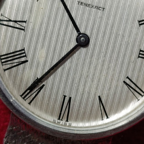 Vintage ρολόι Tenexact Silver 925 μεταχειρισμένο, μηχανισμός κουρδιστό