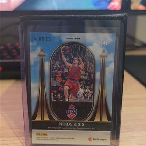 Nikos Zisis Autographed Basketball Card new