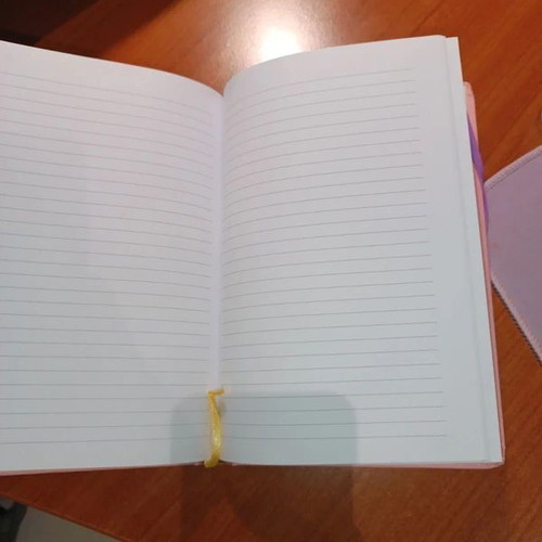 Pink agenda notebook new with elastic closure