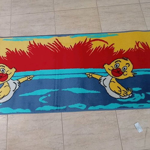 Children's rug set new for bedroom, synthetic yarns