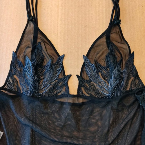 Babydoll like new, black with grey-blue details, size 2