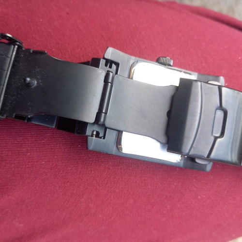 Mini Black Jack watch new, black matte, square dial