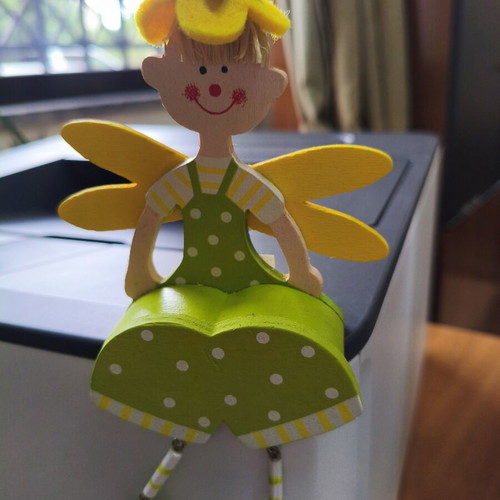 Wooden dolls decorative, new for kids' room