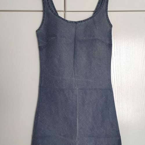 Linen dress Balance size 44, like new, blue summer