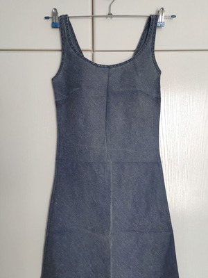 Linen dress Balance size 44, like new, blue summer