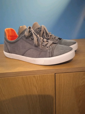 Ανδρικά παπούτσια sneakers μεταχειρισμένα, γκρι σούετ δέρμα, μέγεθος 41