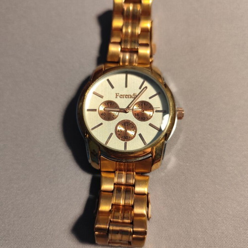 Ferendi F3998 women's watch like new, gold color