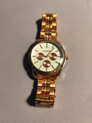 Ferendi F3998 women's watch like new, gold color