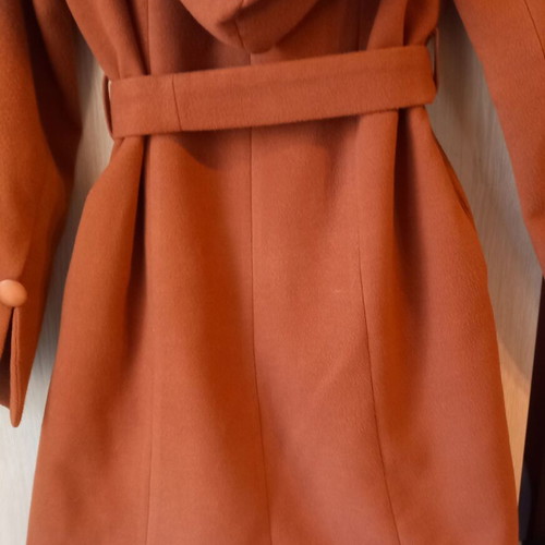 Lynne coat medium used, brown with large hood