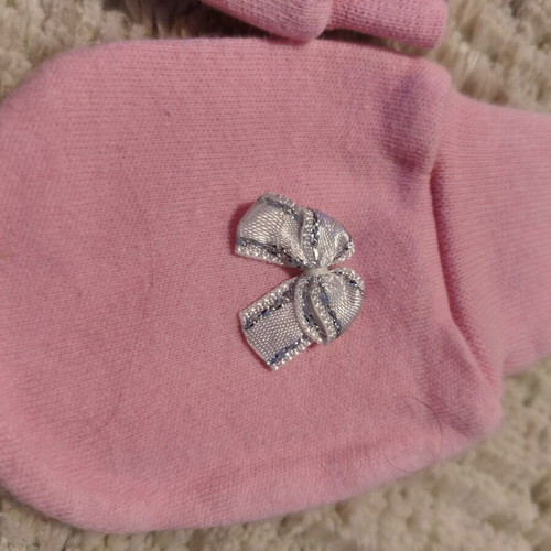 Baby mittens like new, pink