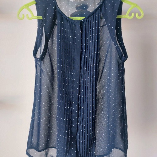 Zara Sheer Polka Dot Shirt like new, size S