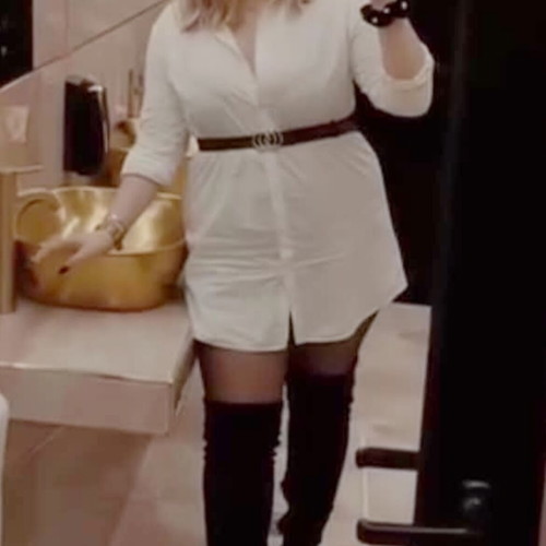 White long shirt dress Taily Weijl like new, size L