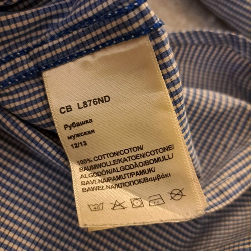Lee jeans men's checked shirt medium used, 100% cotton