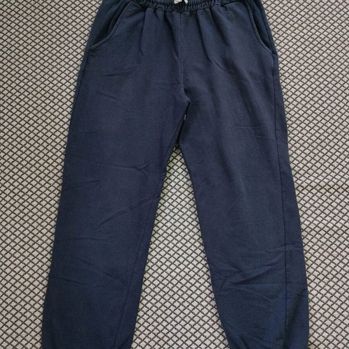 Blue dark sweatpants used, comfortable fit