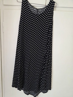 Polka Dot Dress Anna Raxevsky XL New, Black and White