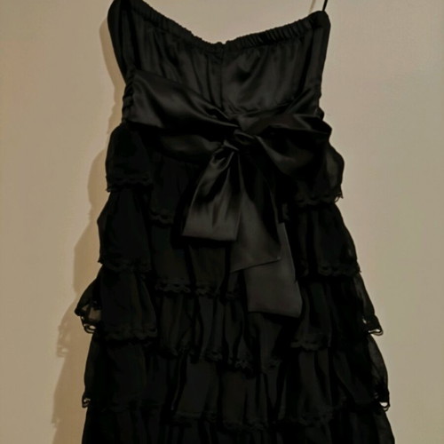 Black mini dress Zic Zac new strapless with lace and bow