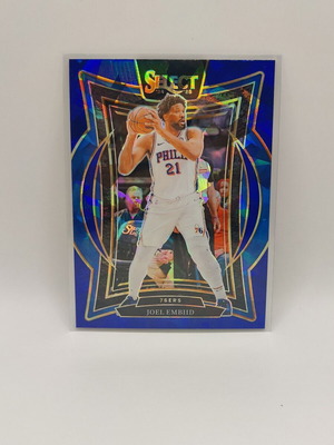 Κάρτα Joel Embiid Panini Select 2024-25 Concourse Cracked Ice Blue Prizm καινούργια