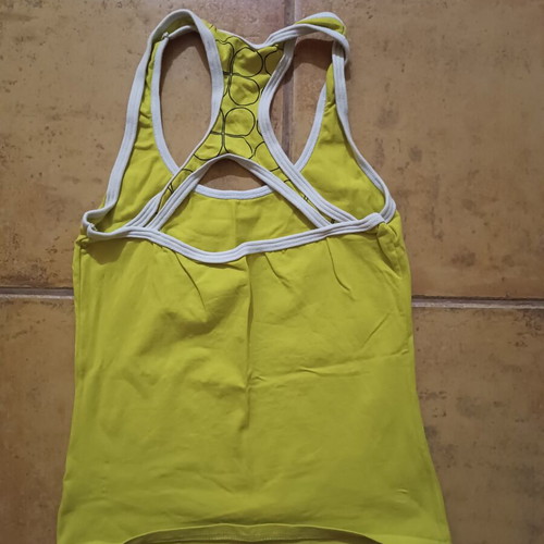 Tizzy Small sleeveless top, yellow, XS
