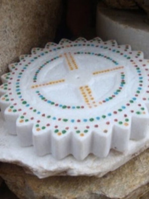 Minoan Lunisolar marble calendar Daedalus sculpture