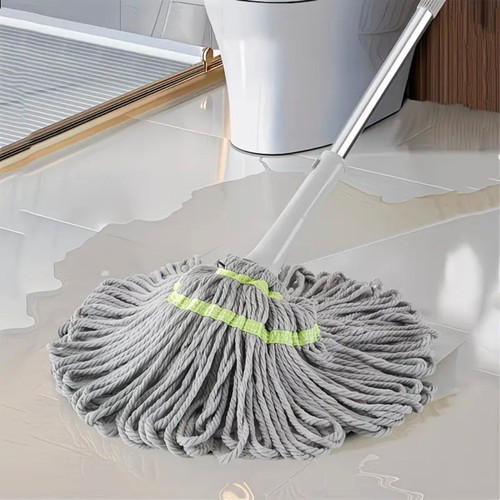 Mop with self-wringing mechanism, new, microfiber, 106.5 cm