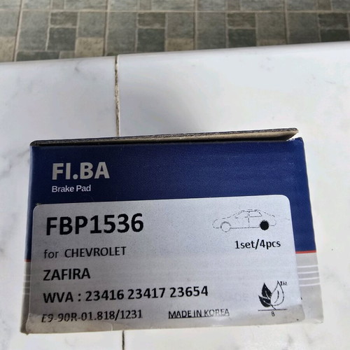 Brake Pads FI.BA FBP1536 rear new for Opel and Chevrolet models
