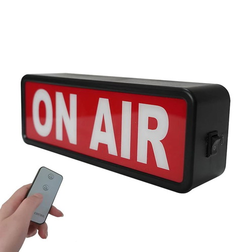 LED On Air Sign with Remote Control, New