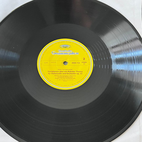 Schumann Tchaikovsky Cellokonzert Rokoko Variationen vinyl used, classical