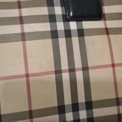 Vintage τσάντα Burberry χειρός ανακαινισμένη, μπεζ 37x23x14