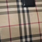 Vintage τσάντα Burberry χειρός ανακαινισμένη, μπεζ 37x23x14