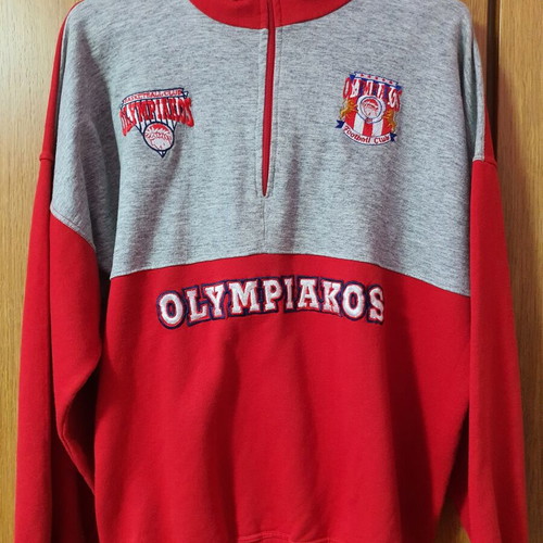 Olympiakos rare sweatshirt used, season 94, football and basketball logos