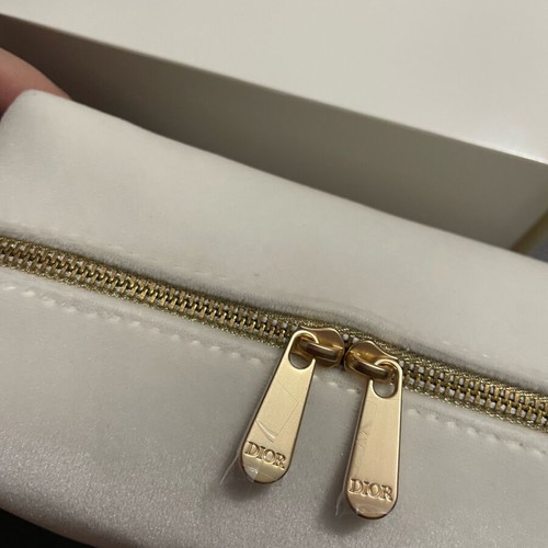 Velvet pouch Dior bag new white velvet evening pouch