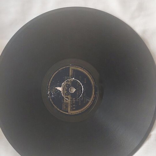 Vintage 78 RPM Record Ekel Molly & Trio Kitara Odeon used, laiko