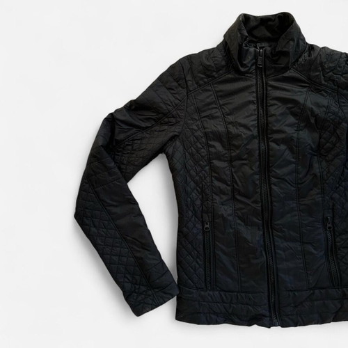 The North Face thin quilted jacket black like new