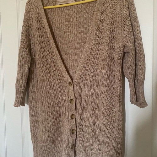Zara knitted cardigan like new, size M, beige