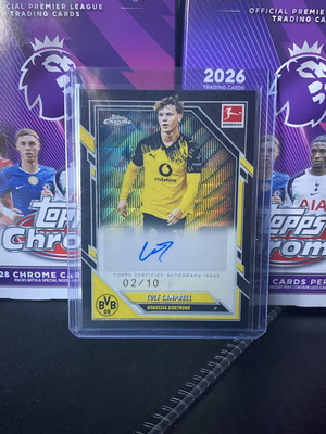 Cole Campbell Auto 02/10 Topps Chrome Bundesliga card new
