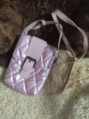 Pink Quilted Crossbody Bag like new
