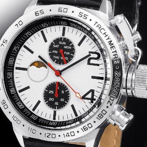Konigswerk Melissos Black/White wristwatch, XXL size