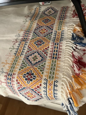 Authentic Handmade Traditional Greek Folk Art Table Runner 40x85cm