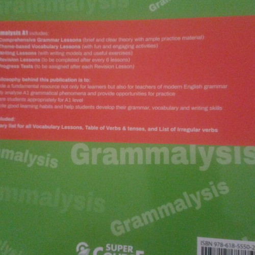 Grammalysis English Book like new for teachers