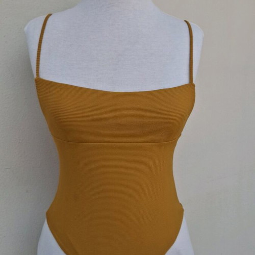 One-piece swimsuit, yellow, size S