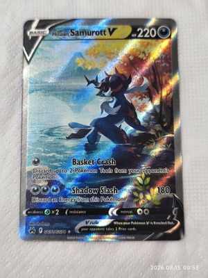 Hisuian Samurott V Pokemon card from Crown Zenith collection