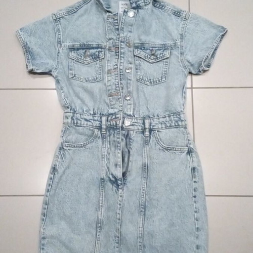 Jean dress like new, grey, sizes 140 cm and 164 cm