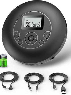Φορητός επαναφορτιζόμενος CD player μοντέλο CD5187B με αντι-σοκ