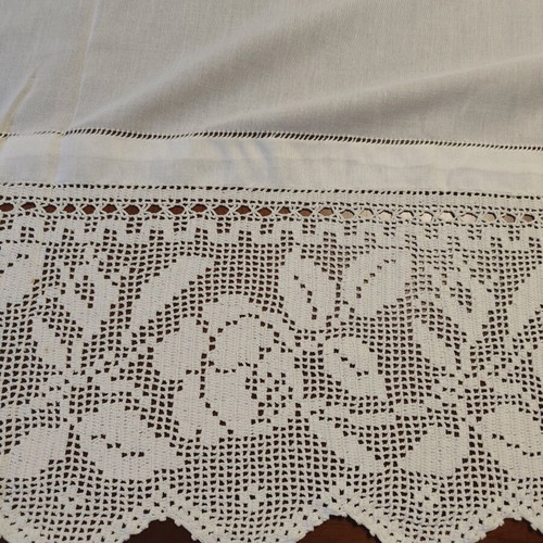 Handmade curtains like new, set of 2, 145x160 cm