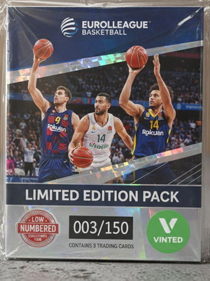 Euroleague карти като нови, комплект от 3 номерирани и 3 inserts