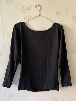 A-Style Black Women's Blouse 100% Cotton Size L New