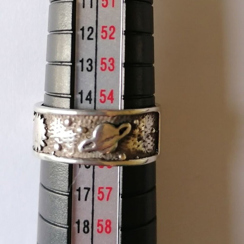 Silver 925 ring new with planet and stars no 55 (US 7)