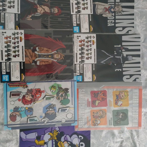 My Hero Academia clear files new, authentic Bandai set