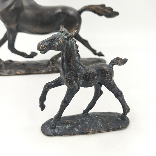 Erich Saalmann bronze horse sculptures used