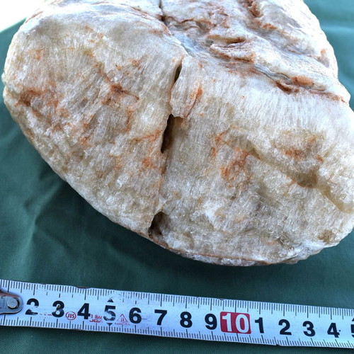 Stalagmitic calcite large sample possibly part of stalagmite-stalactite